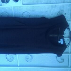 Ann Taylor Loft little black dress with rear brass zipper.Size 2.